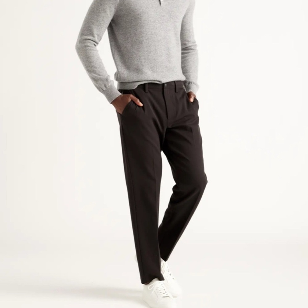 Quince Men's Black Polyester Pant (30x28)